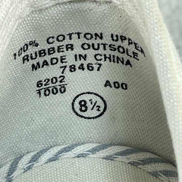 Balloons Red & White Cotton Slip On Sneakers Size 8.5 w/ Zipper Detail - Picture 7 of 9